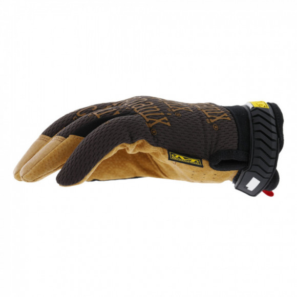 Прочные сенсорные перчатки MECHANIX Work Leather Original Brown