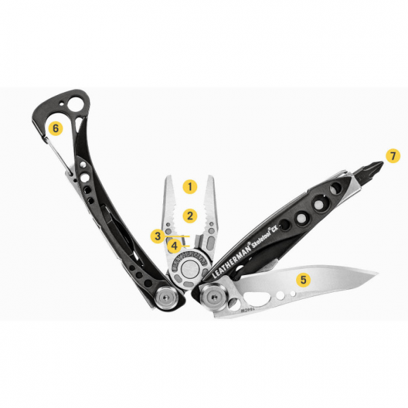 Мультитул с плоскогубцами и инструментами LEATHERMAN Skeletool CX Nightshade (Multi-tool)