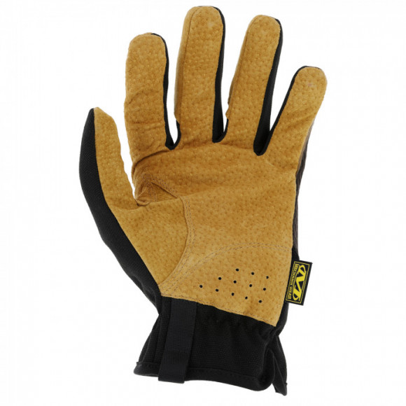 Прочные сенсорные перчатки MECHANIX Work Leather FastFit Brown