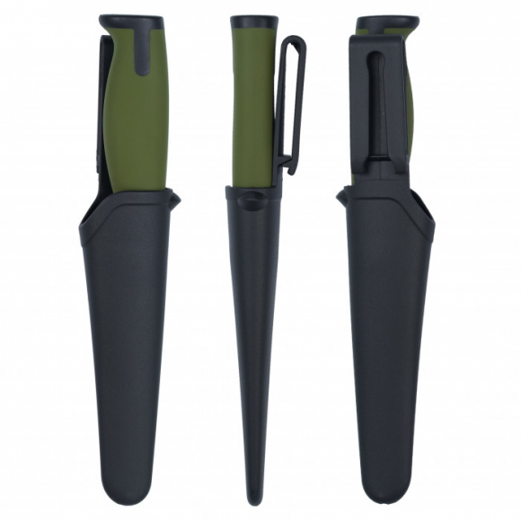 Нож туристический для похода HuntLandia Outdoor D2 Green Black