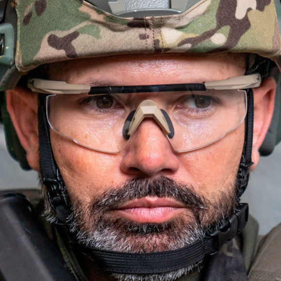 Тактические очки для стрельбы с баллистической защитой WILEYX Saber Advanced Matte Tan (Clear-Grey-Rust)