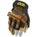 Прочные перчатки из кожи с защитой пальцев MECHANIX Work Leather M-Pact Fingerless Framer Brown