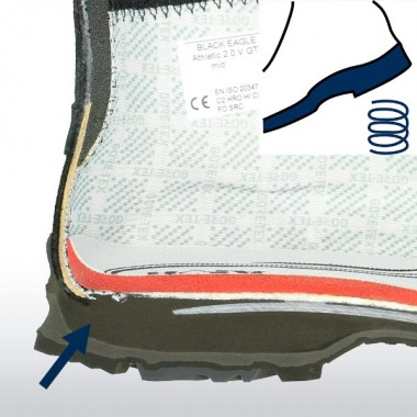 Ботинки HAIX Black Eagle Athletic 2.0 N GTX Mid, brown