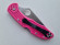 Складной нож Spyderco Delica 4 сталь S30V, рукоять Pink FRN