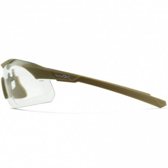 Баллистические очки для стрельбы с защитой от осколков Wiley X Vapor Comm Matte Tan (Clear-Grey-Rust)