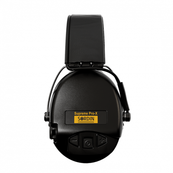 Активные наушники для спортивной стрельбы и охоты Supreme Pro-X with Leather Headband (Black) (75302-X/L-02), 75302-X/L-02