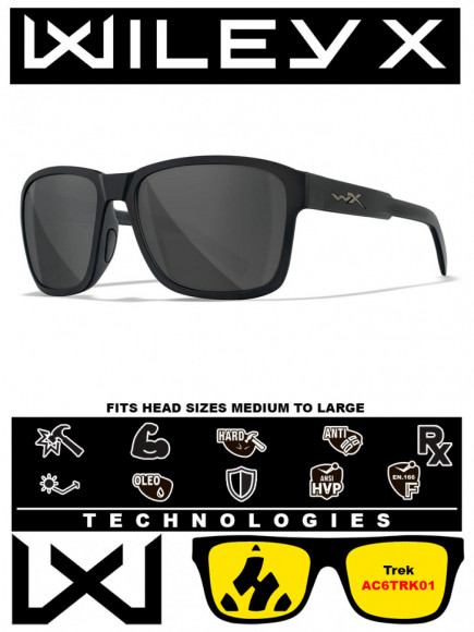 Солнцезащитные очки Wiley X Trek Matte Black (Grey)