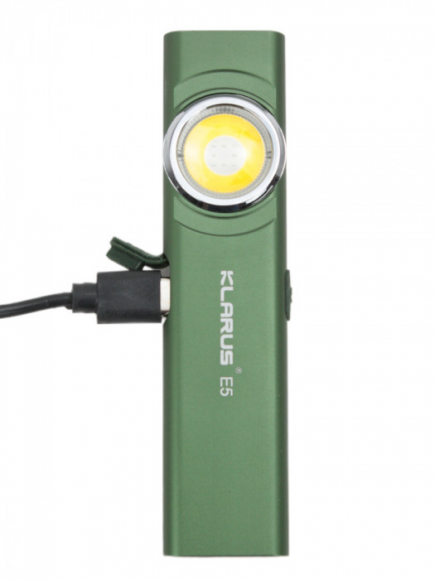 Фонарь EDC KLARUS E5, 600Lm, акк.450mAh зеленый