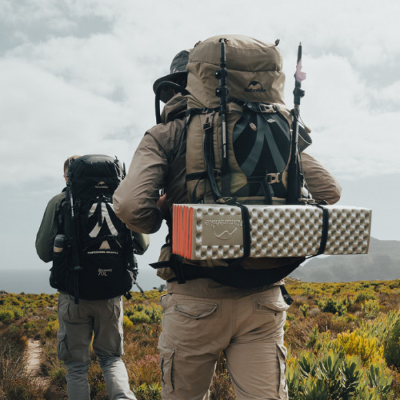 Рюкзак туристический NATUREHIKE Tanfeng Brown (70+5 литров)