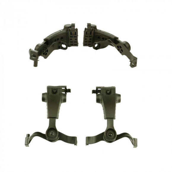 Крепление для наушников EARMOR Plus M16A на шлем (чебурашка) коричневые